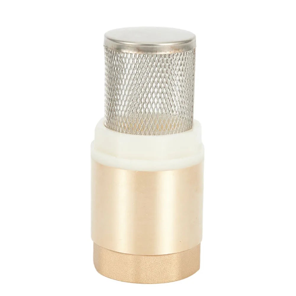 Brass Foot Valve DN25 With Check Valve Stainless Steel Basket Suction Basket 1 Inch Internal Thread Foot Valve 25 Mm
