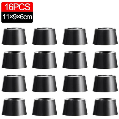 8/40Pcs Rubber Pads Floor Protectors Table Chair Furniture Leg Cover Speaker Cabinet Bottom Black Tips Absorber Non-slip Gasket