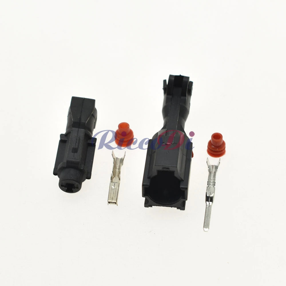 1 Pin 2mm SWP Waterproof Connector MG640280-5 MG610278-5 DJ7012Y-2 PA66 Black Male Female