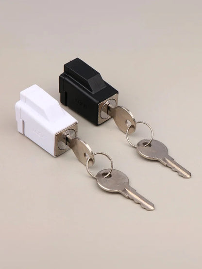 Aluminum Alloy Window Restrictor Lock With 2 Keys Safety Window Lock