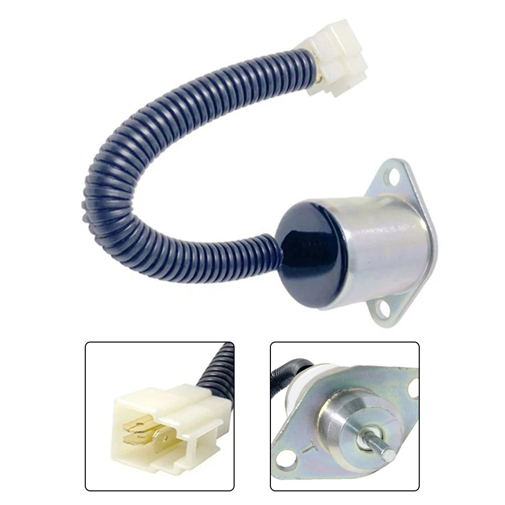 Excavator Replacement 12V Flameout Valve Rigorous Testing Standards Flameout Solenoid Valve Connector Construction Site