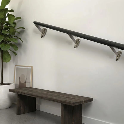 6-Pack Aluminum Alloy Wall Brackets For Staircase Handrails Rust-Resistant Heavy-Duty Support Brackets For Indoor Outdoor Use