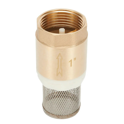 Brass Foot Valve DN25 With Check Valve Stainless Steel Basket Suction Basket 1 Inch Internal Thread Foot Valve 25 Mm
