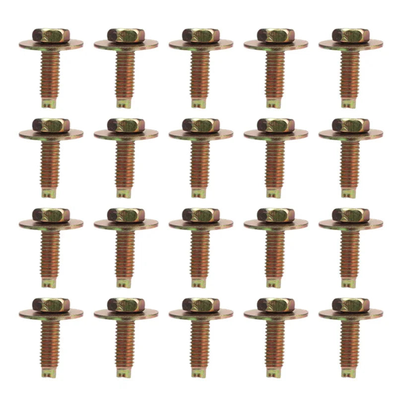 Car Body Bolts & U-nut Clips M4/M5 Engine Under Cover Splash Shield Body Bumper Fender Push Clips Universal Auto Accessories