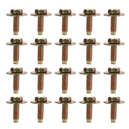 Car Body Bolts & U-nut Clips M4/M5 Engine Under Cover Splash Shield Body Bumper Fender Push Clips Universal Auto Accessories
