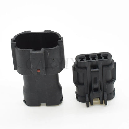 3-Pin 2mm Black Waterproof Connector MG640329-5 MG610327-5 DJ7031Y-2 Male Female for Mitsubishi