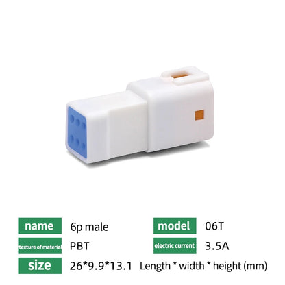 Automotive Connectors JST02R-JWPF-VSLE 2/3/4/6/8 Pin Waterproof Connectors Male and Female Butt Plugs