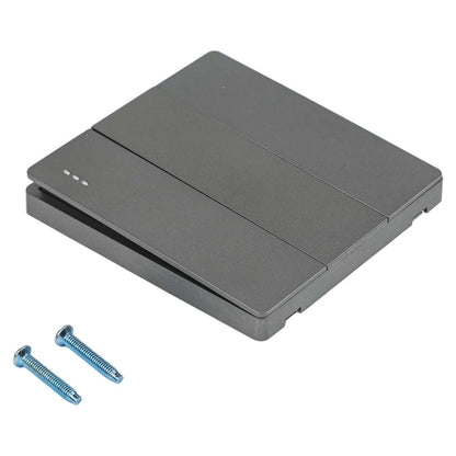 None Gray Button Switch Switches 1 2 3 Gang 86mm Flame Frameless PC Material Push Retardant Rocker Switch None