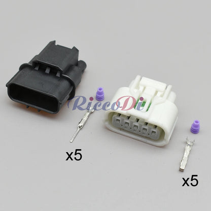 5 Pin Auto Waterproof Connector Mass Air Flow Sensor Intake Pressure Oxygen Sensor Plug 6189-1081 6189-6909 For Honda