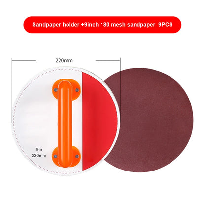 9-inch 9-Inch Sandpaper Holder Quick Replace Sandpaper Holder Versatile Sandpaper Holder Quick Sandpaper Replacement