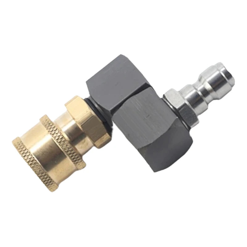 New 1Pcs Hose Fitting Coupler Adaptor With DN8 G1/4 Thread Universal 360º Rotatable Pneumatic Connector Air Tool DIY Accessories