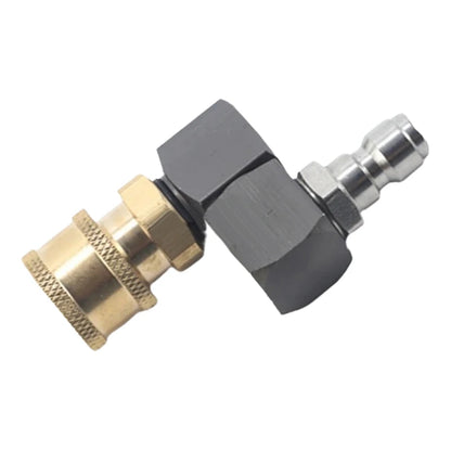 New 1Pcs Hose Fitting Coupler Adaptor With DN8 G1/4 Thread Universal 360º Rotatable Pneumatic Connector Air Tool DIY Accessories