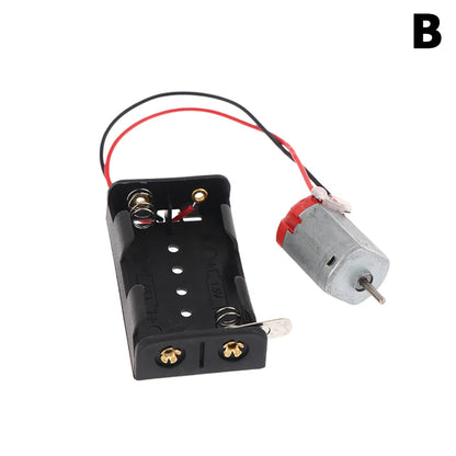 130 Motor Kit with Battery Case & Switch 16500RPM DIY Electronic Motor Kit