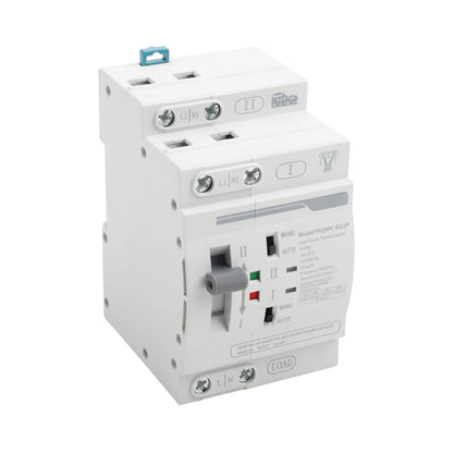 Dual Power Electrical Transfer Switch for ATS 2P 63A 220V Designed for Generator Use to Automatically Manage Power Sources