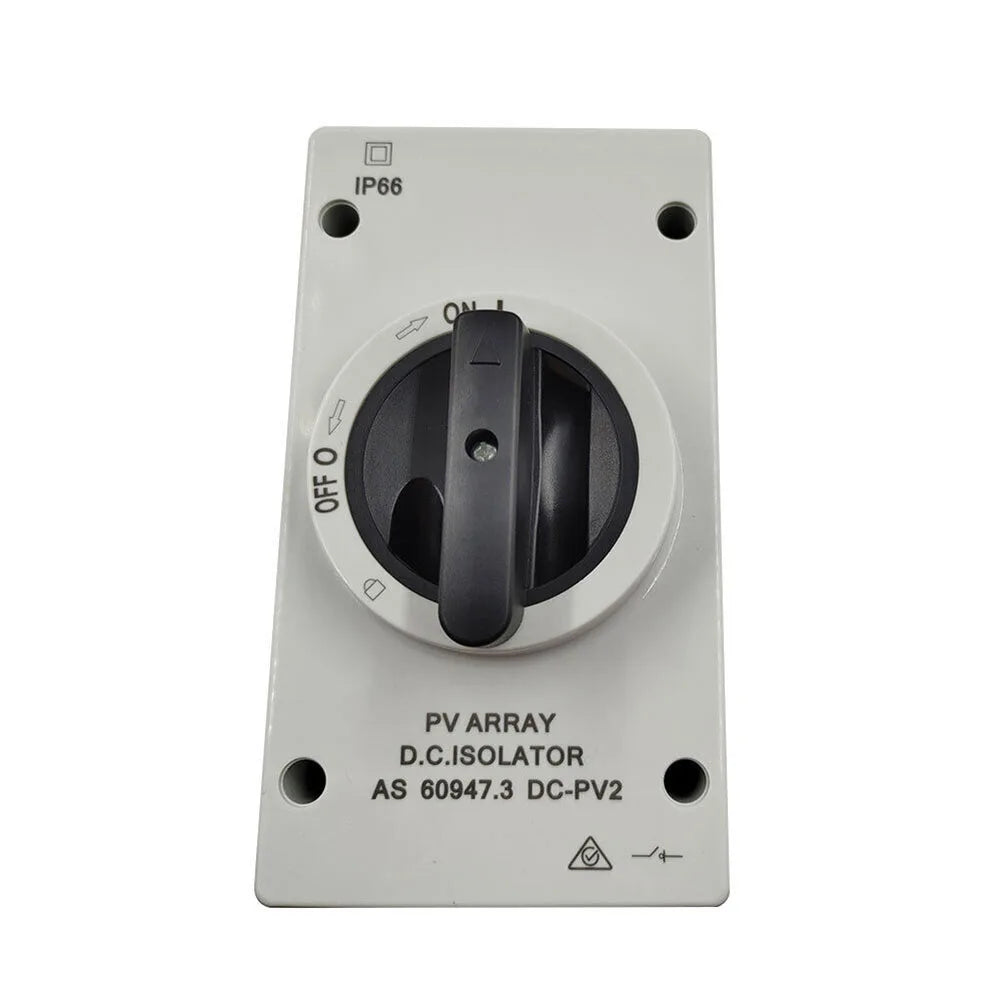 50 60HZ Isolation Switch Isolation Switch From 300V To 1000V Gray Plastic Silver Contacts 32A 1000V Above 440V
