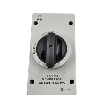 50 60HZ Isolation Switch Isolation Switch From 300V To 1000V Gray Plastic Silver Contacts 32A 1000V Above 440V