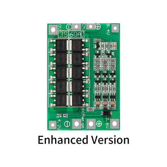 3S Li-Ion Battery BMS Protection Board ¨C 60A Enhanced Balanced Module for DIY Packs & Power Tools