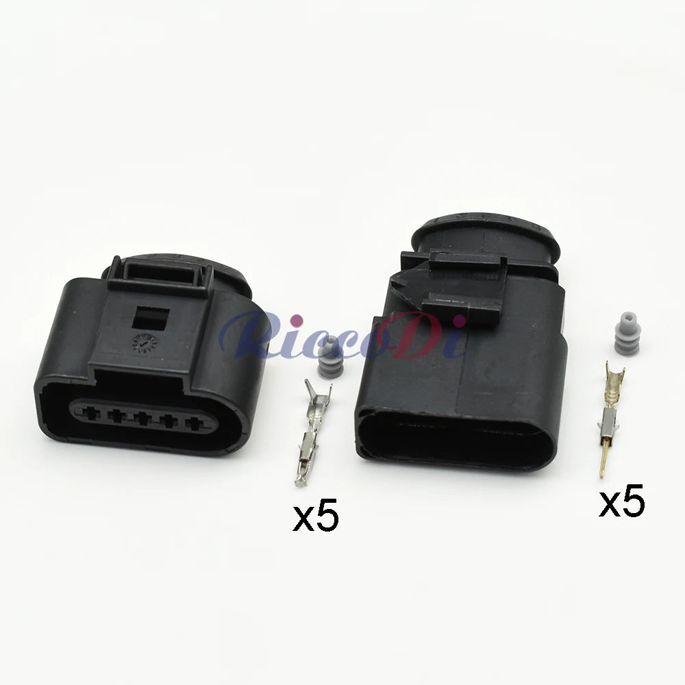 5 Pin 1.5mm Electrical Plug Auto Sealed Male Female Connector Kit 1J0973805 1J0973705 For AUDI VAG Volkswagen