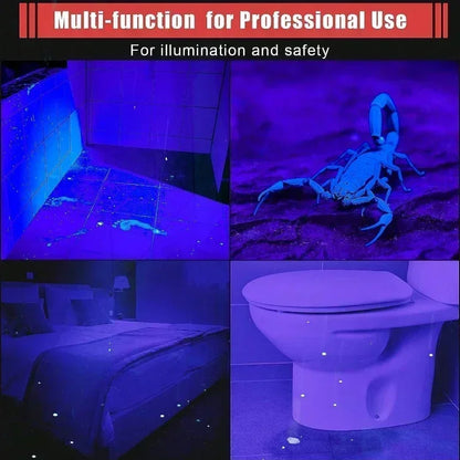 LED 395UV Flashlight Ultraviolet/white Light Pocket Pen Light Using 3A Battery for Pet Dog Cat Urine Detector Scorpion Finder