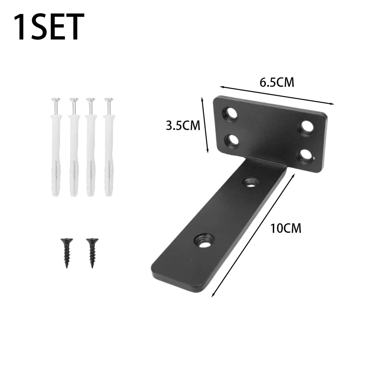 Concealed Right Angle Bracket – 10/15/20CM Shelf Support Wall Mounted Furniture Holder for Desk, Kitchen & Home Shelves
