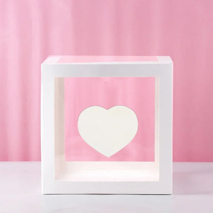 27/25cm Custom Transparent Letter Box A-Z Baby Shower Girl 1st Birthday Party Decoration Kids Wedding Birthday Balloon DIY Box