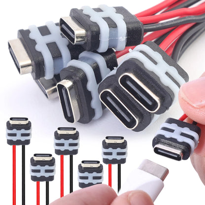 2 Pin Waterproof USB C Panel Mount Connector for Auto & Smart Devices