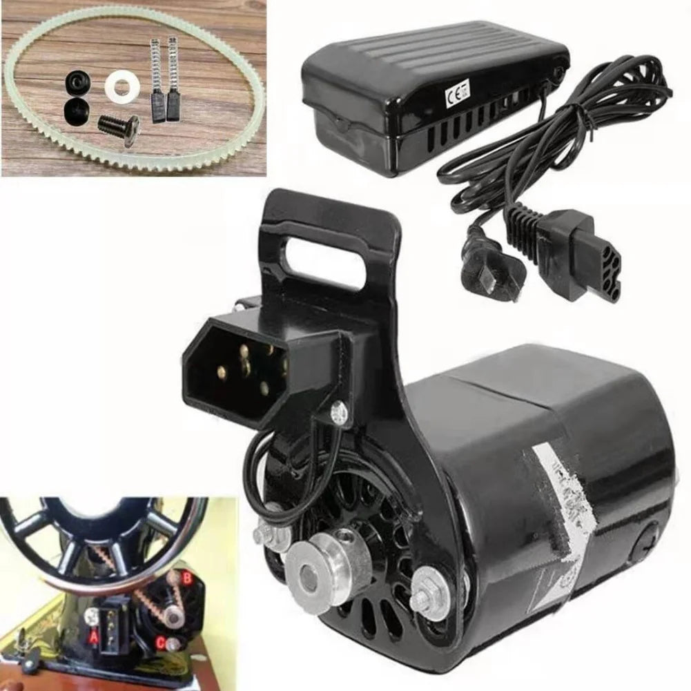 1stes Home Sewing Machine Motor Kit Household Sewing Machine Motor Kit With Foot Pedal Control Switch 180W 110V/220V