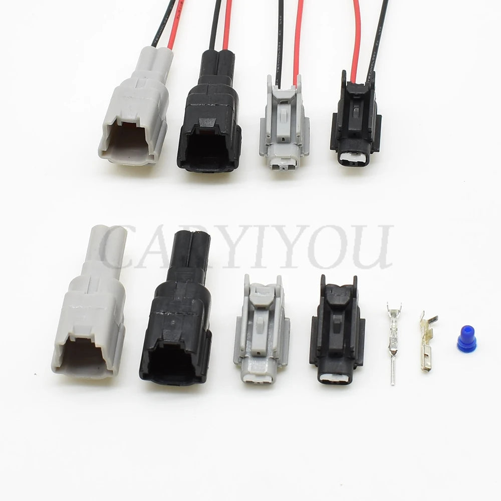 2 Pin 1mm Waterproof Connector 7282-7398-30 DJ7029B-1 PA66 Automotive Appliance Female Male