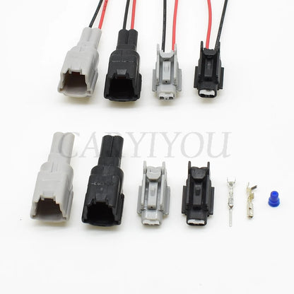 2 Pin 1mm Waterproof Connector 7282-7398-30 DJ7029B-1 PA66 Automotive Appliance Female Male