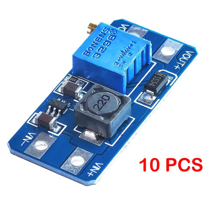 MT3608 DC-DC Adjustable Step-Up Boost Module 2A Type-C/Micro USB 2-24V to 5V/9V/12V/28V