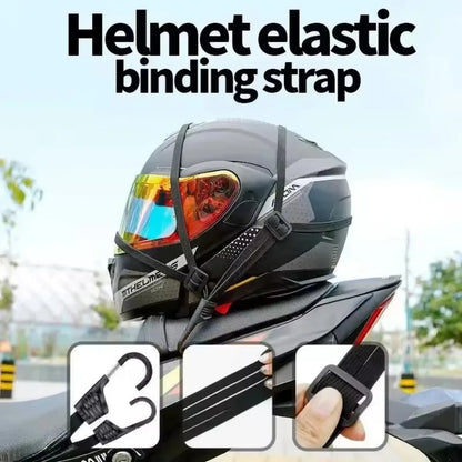 60/90cm Motorcycle Helmet Straps Motorcycle Accessoy Hooks Luggage Retractable Elastic Rope Fixed Strap Motos Helmet Luggage Net