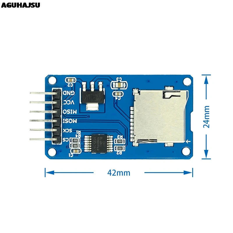 Micro SD / TF Card Reader Module – SPI Interface with Level Converter for Arduino