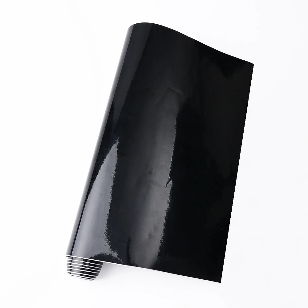 Car Glossy Black Sticker Waterproof Air Release DIY Stickers Car on The Hood Adhesive Vinyl for Auto Motorcycle Body Stickers