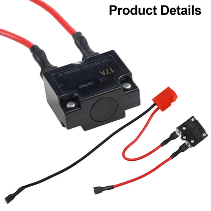 Fuse Battery Harness Ride-On Toy Battery Harness Red black Replacement Battery Harness Connector Accessory Reliable Performance