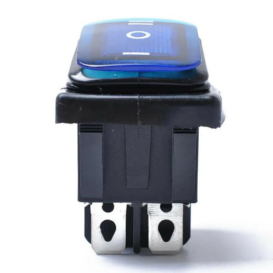 Pack of 2 6 Pin Rocker Switch On Off On DPDT 3 Position 16A 250V AC with Blue LED for Car and Boat Electrical Systems