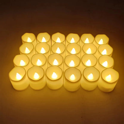 Flameless LED Candle Lights Creative Wishing Led Tea Lamp Warm White Halloween Wedding Christmas Decoration Candle Light