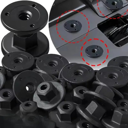 100/10pcs Auto Clips for Hex Head Plastic Self-Threading Nut for BMW Retainer Chassis Rear Bumper Splash Shield Car Interior