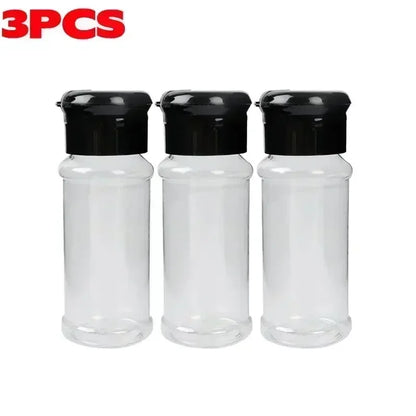 Transparent Seasoning Jars Salt Pepper Shaker Bottles Spices Storage Condiment Boxes Powder Storage Container Kitchen Gadget