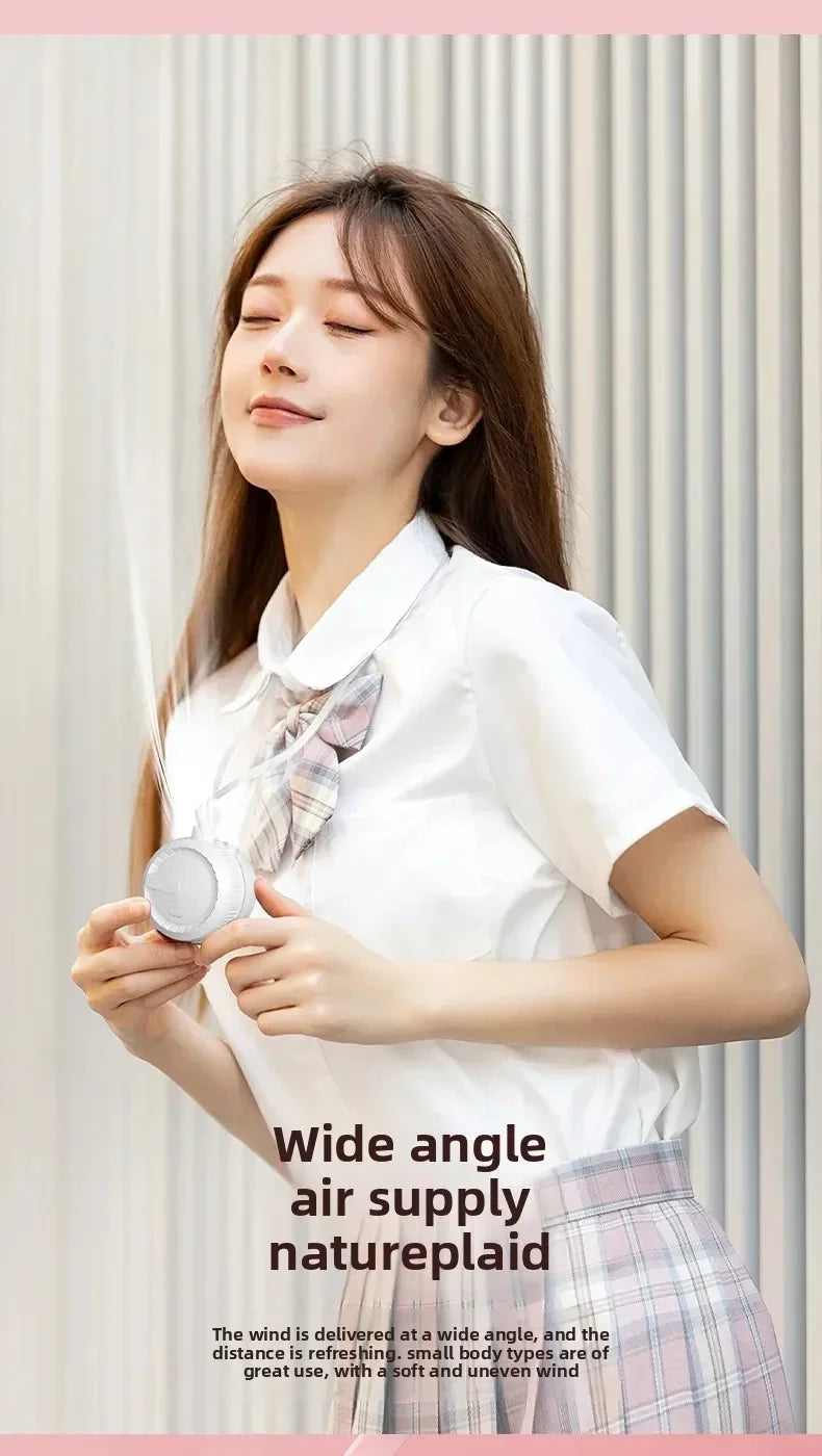 Clip-on Mini Waist Fan 3-Speed USB-C Rechargeable Portable Fan