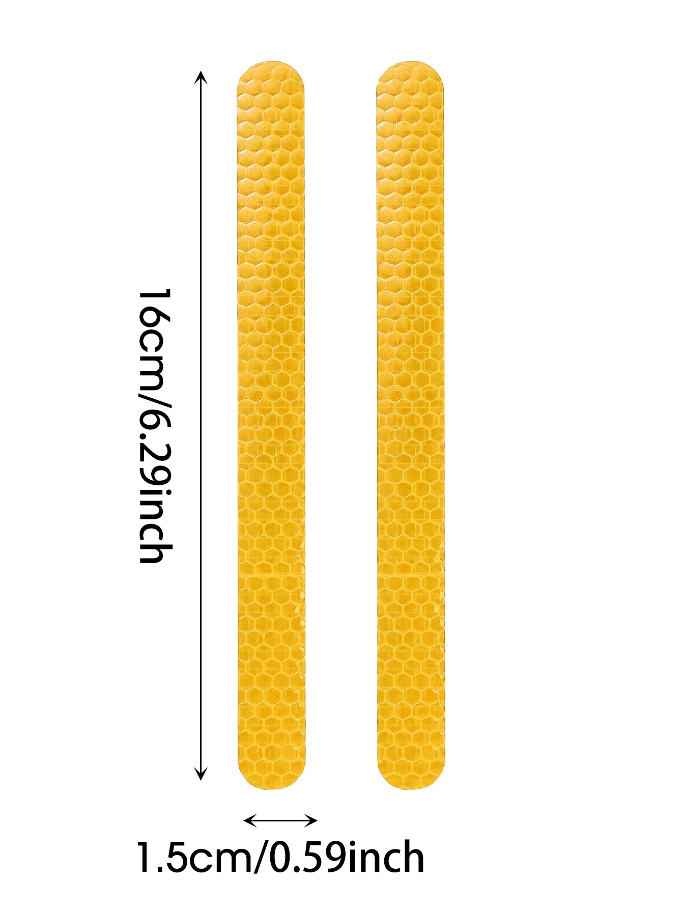 Car Reflective Safety Strip Stickers Rearview Mirror Warning Tape 6/2PCS
