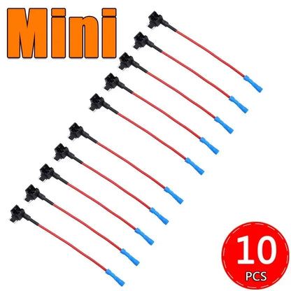 Automotive Fuse Box Circuit Adapter Mini Small and Medium Size ATM Blade Fuse for Car Van Motorcycle RV Boat Tractor TAP Adapter