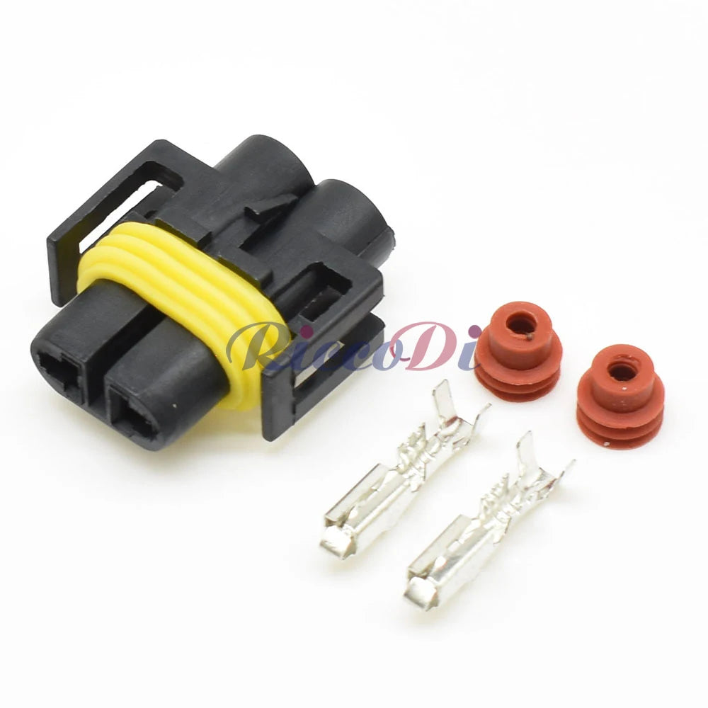 2 Pin 2.8mm Waterproof Fog Lamp Connector DJ7028Y-2.8-11/21 for H11 H8 H9 Headlight Male Female