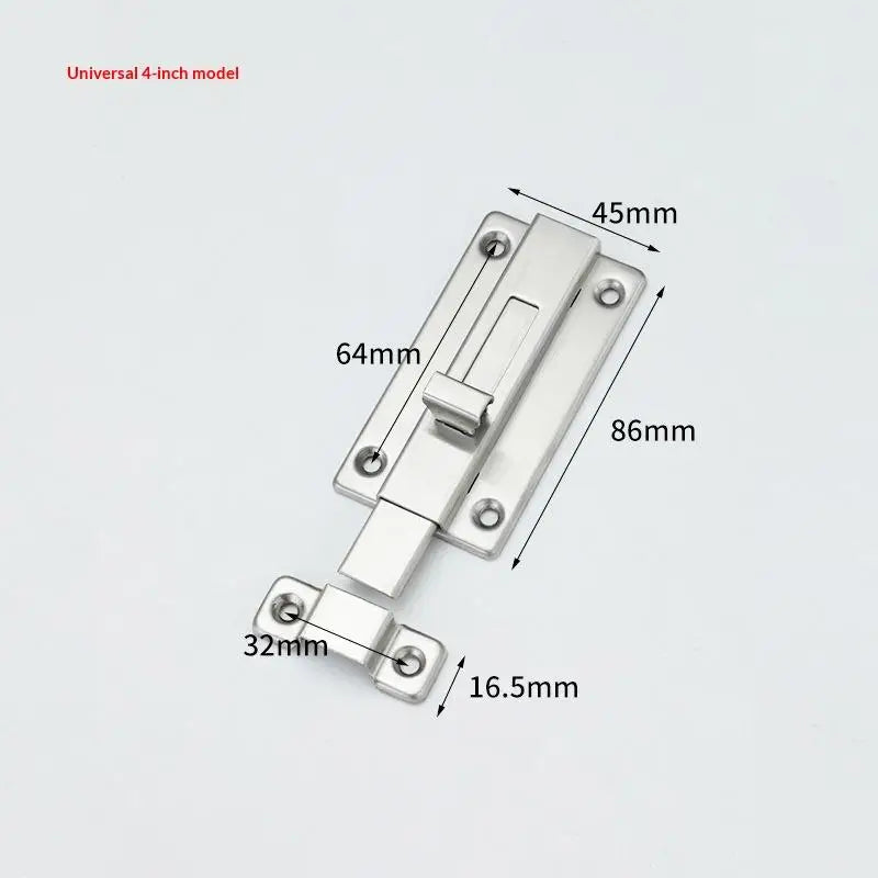 New Self-Elastic Latch Security Bolt Latch Anti-theft Spring Latches Stainless Steel Cabinet Hinges Furniture Supplies Hardware