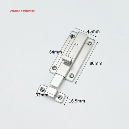 New Self-Elastic Latch Security Bolt Latch Anti-theft Spring Latches Stainless Steel Cabinet Hinges Furniture Supplies Hardware