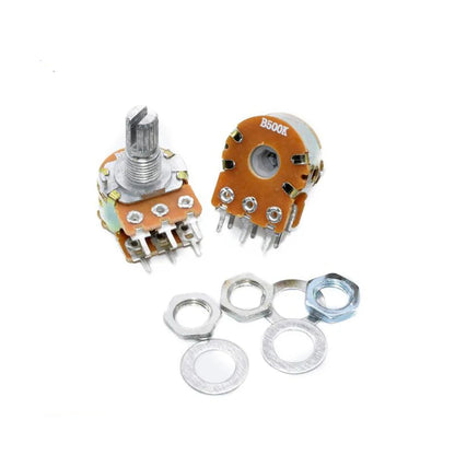 2pcs WH148 6-Pin Dual Stereo Potentiometer – 1K to 500K Amplifier Knob