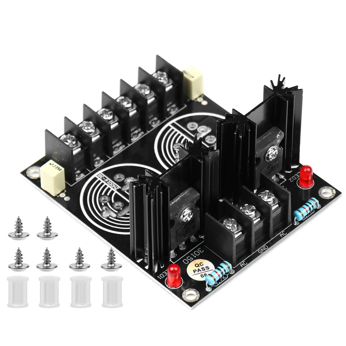 Schottky Rectifier Power Supply Board 120A Dual Output for DIY Speaker Amplifier 80x95mm