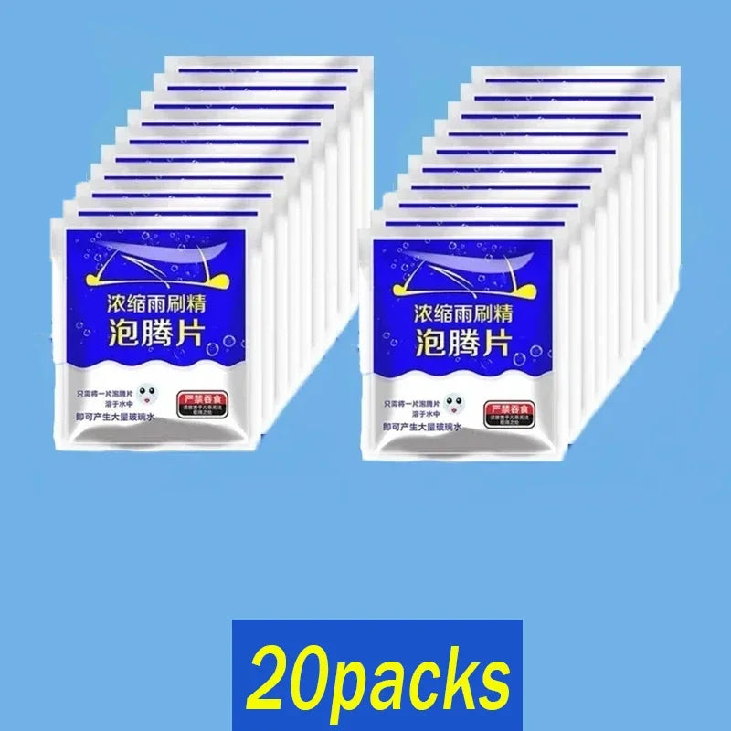 100/10pcs Car Glass water Cleaner Effervescent Tablet Auto Window Solid Cleaning Automobile Car Glass Wiper Washing Tablets