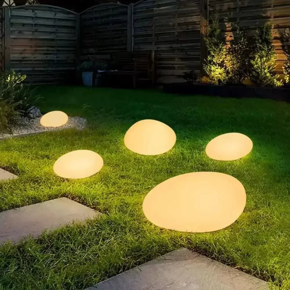 Solar Decorative Frosted Ground Lamp Outdoor Waterproof Garden Light