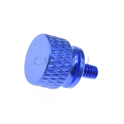 6#-32×6.5mm Aluminum Alloy Knurled Thumb Screw for PC Case & HDD — 5-Pack