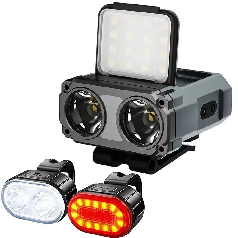 LED Sensor Headlight USB Rechargeable Portable Hat Clip Light Ultra Bright Outdoor Adventure Fishing Lighting Searchlight Torch